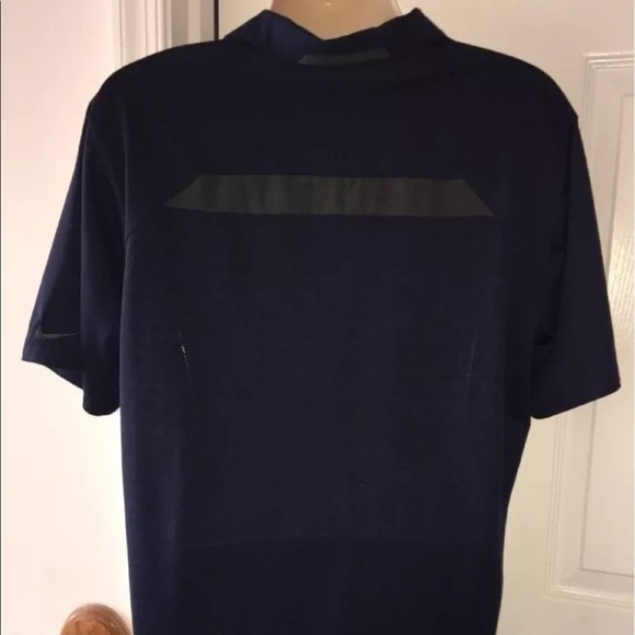 Nike Dri Fit Villanova Football Navy Blue Polo L - Picture 3 of 8